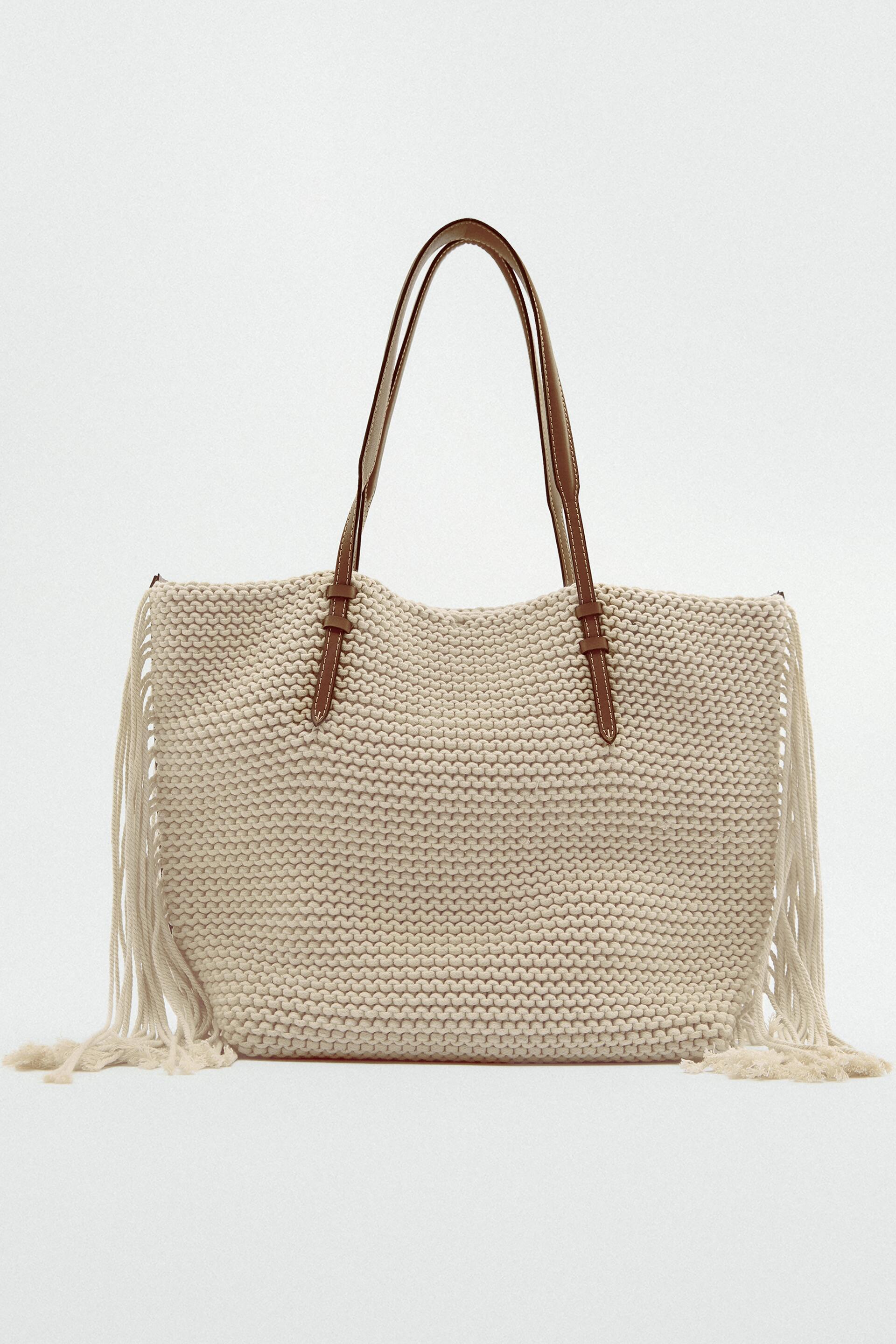 Zara macrame bag sale